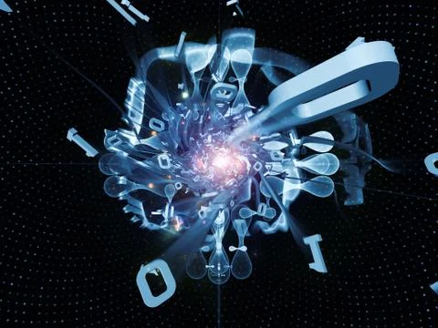 Beyond Integers Illustrazione stock