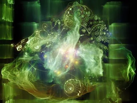 Beyond Math Visualization Stock Illustration