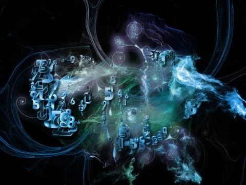 Beyond Math Visualization Stock Illustration