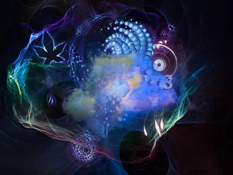 Beyond Math Visualization 스톡 일러스트