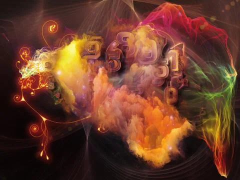Beyond Math Visualization Illustrazione stock