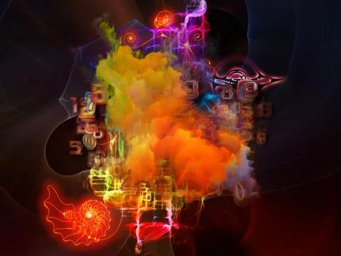 Beyond Math Visualization Stock Illustration