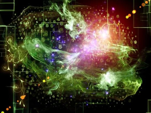 Beyond Math Visualization Stock Illustration