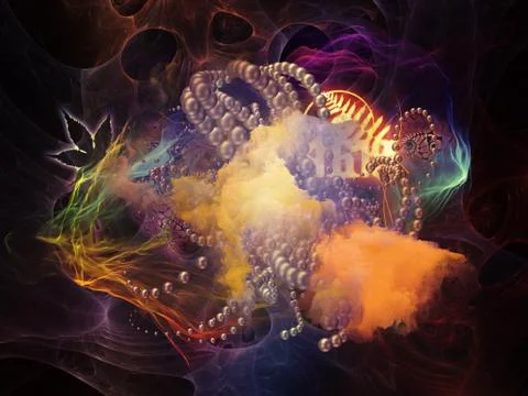 Beyond Math Visualization Stockillustratie