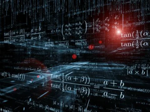 Beyond Mathematics Illustrazione stock