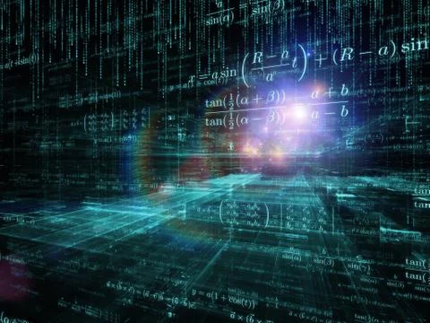 Beyond Mathematics Stock Illustration