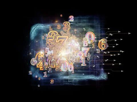 Beyond Numbers Stock Illustration