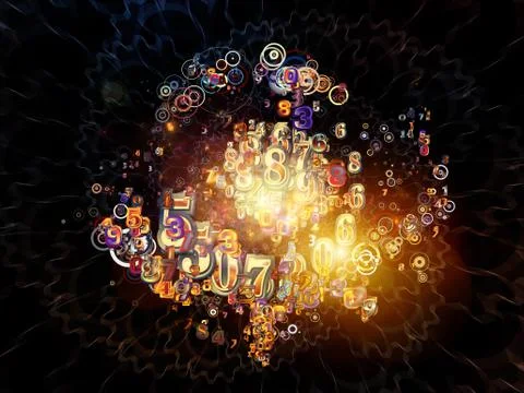 Beyond Numbers Illustrazione stock