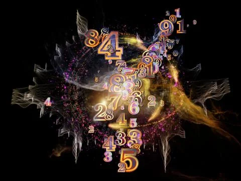 Beyond Numbers 스톡 일러스트