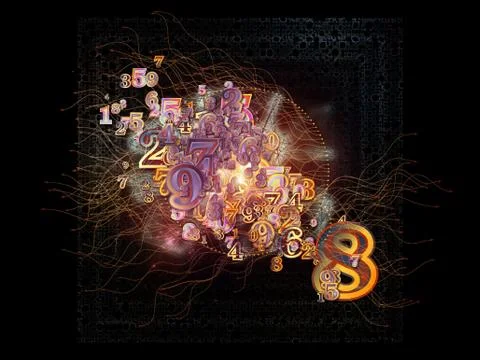Beyond Numbers 스톡 일러스트
