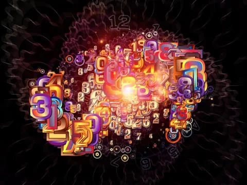 Beyond Numbers Illustrazione stock