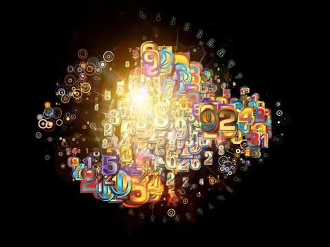 Beyond Numbers Illustrazione stock