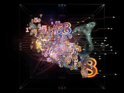 Beyond Numbers Stock Illustration