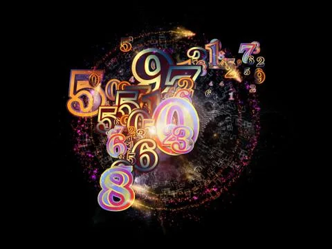 Beyond Numbers Illustrazione stock