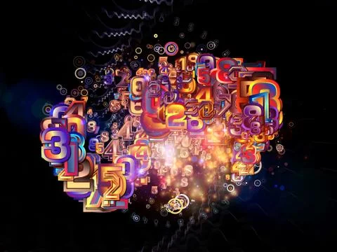 Beyond Numbers Illustrazione stock