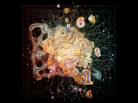 Beyond Numbers 스톡 일러스트
