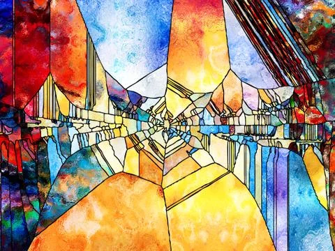 Beyond Shape Division Stockillustratie