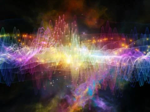 Beyond Sound Wave 스톡 일러스트