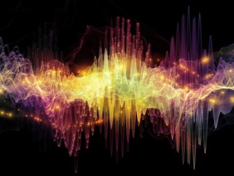 Beyond Sound Wave Stock Illustration