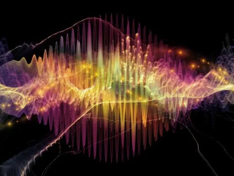 Beyond Sound Wave Stock Illustration