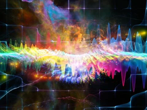 Beyond Sound Wave Stock Illustration