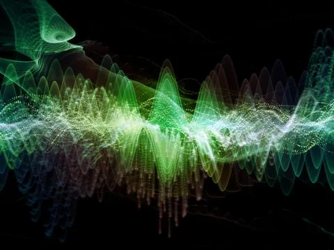 Beyond Sound Wave 스톡 일러스트