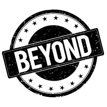 BEYOND stamp sign black. Stock Illustration