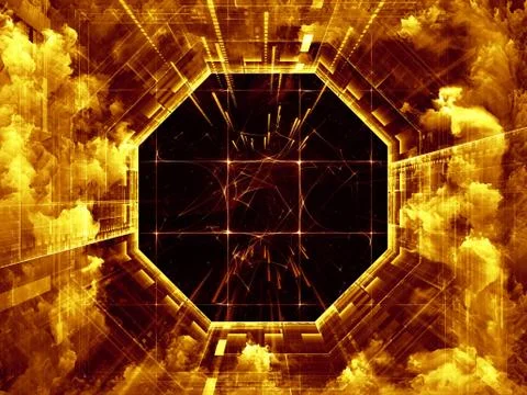 Beyond Virtual Space Ilustración de archivo