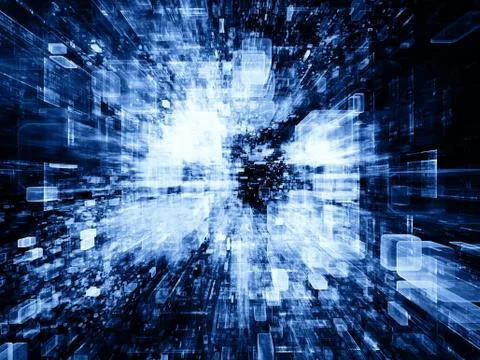 Beyond Virtual Space Ilustración de archivo