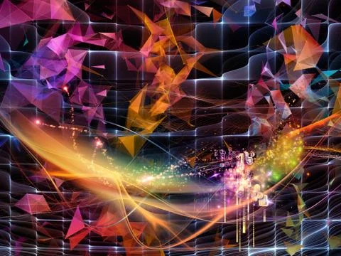 Beyond Virtual World Stockillustratie