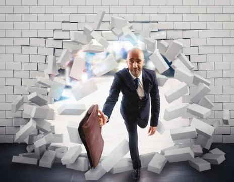 Beyond a wall Stock Photos