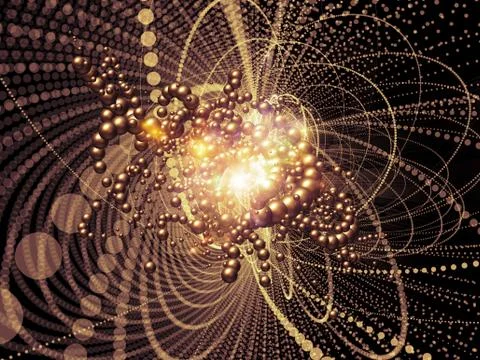 Beyond Wave Particle Stock Illustration