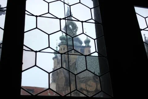 Beyond the window Foto stock