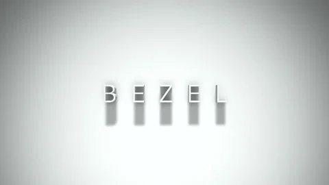 Bezel 3D title animation with shadows on a white background 스톡 동영상 297672865