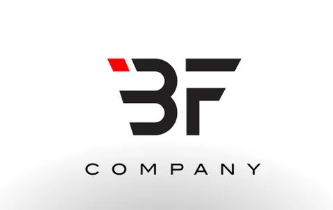 BF Logo.  Letter Design Vector. Stock Illustration