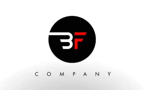 BF Logo.  Letter Design Vector. Stock-Illustration