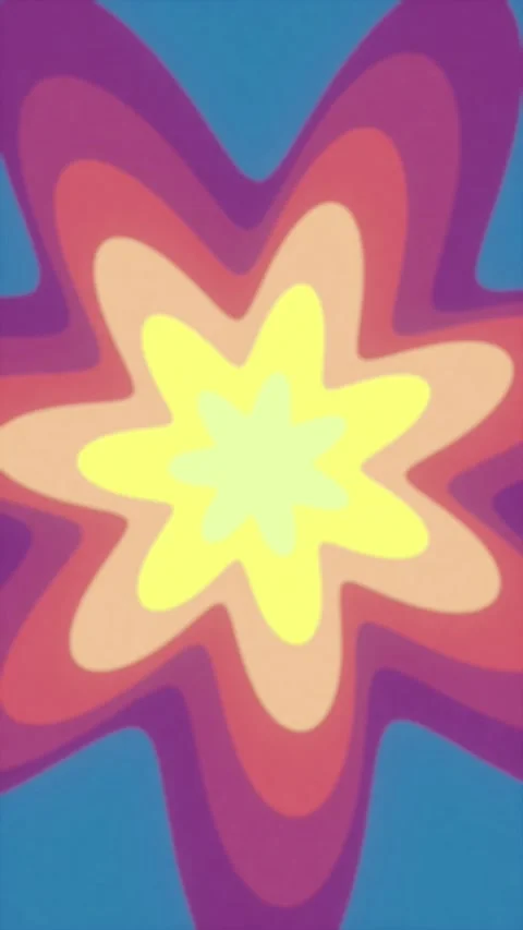 BG 70s loop Mandala flower Stock Footage 345808072