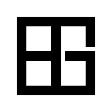 BG abjad logo Stock Illustration