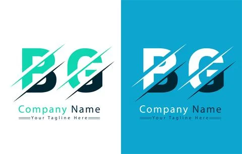 BG Letter Logo Vector Design Template Elements 库存插图