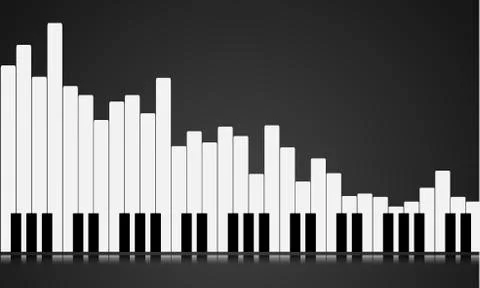 Bg piano equalizer 02 Stock Illustration