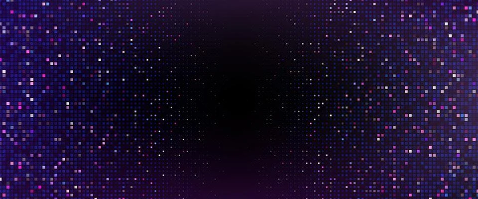 Bg with pixel pattern - blue and purple mosaic Stock Illustration