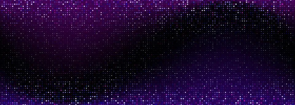 Bg with pixel pattern - blue and purple mosaic Stock Illustration