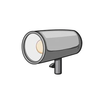 Bg studio light cartoon vector illustration Illustrazione stock