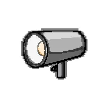 Bg studio light pixel art vector illustration 库存插图