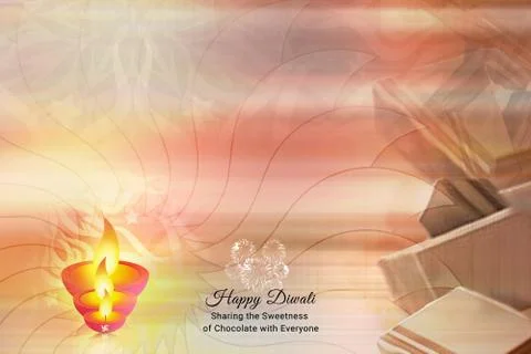 BG000002ChocolatesDiwaliDesignBackground Stock Illustration
