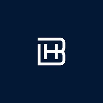 BH / HB logo . modern clear line style Stock Illustration