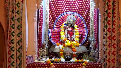 Deities of Hare Krishna Temple, Durban Stock Photo