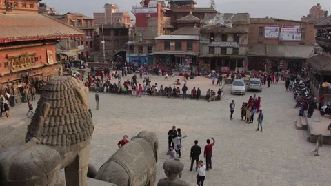Bhaktapur timelapse Stock Footage 87470675