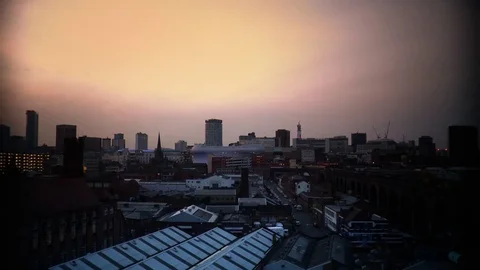 Bham City Scape Treated-HD 1080p Stock Footage 83873845