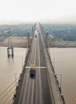 Bharuch cable bridge Stock Photos